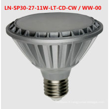 LED projecteurs à col court PAR30 E27 E26 120V Dimmable 11W TUV GS certification CE ROHS 3 ans de garantie